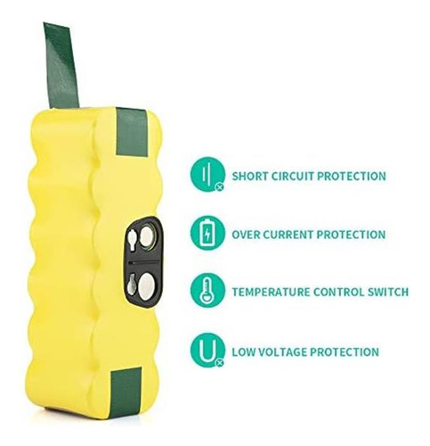 Bakth 144v 3000mah Ni-mh Batería Para Irobot Roomba R3