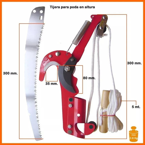 Serrucho Tijera Poda En Altura Poda Ramas Altas Bremen 3895