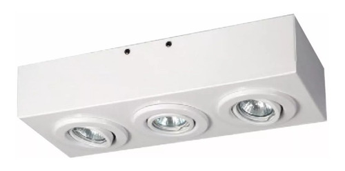 Plafon Spot Movil Para 3 Luces Dicroica Led Gu10 Aplique 390