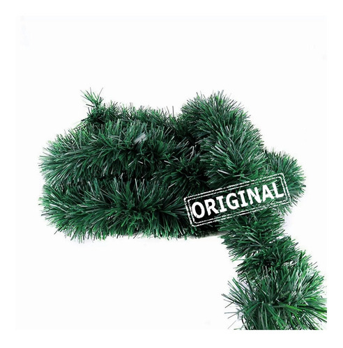 Imagem 2 de 4 de Festão Verde De Natal - 5m. Festão Fougeron Quadruplo Ffq-10