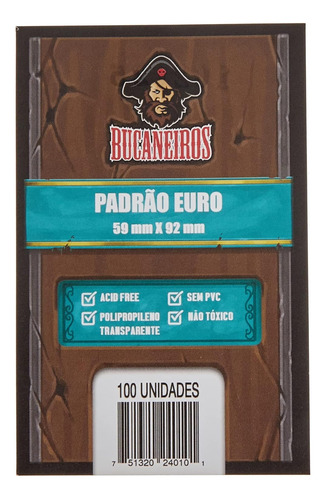 Sleeve - Padrão Euro (59 X 92mm) - Bucaneiros