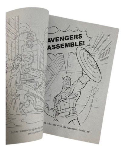 Libro De Colorear Avengers Marvel - Aventura Con Tus Héroes