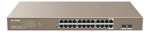 Switch Ipcom G3326p-24-410w Gigabit 24 Portas Ge+2 Sfp Geren