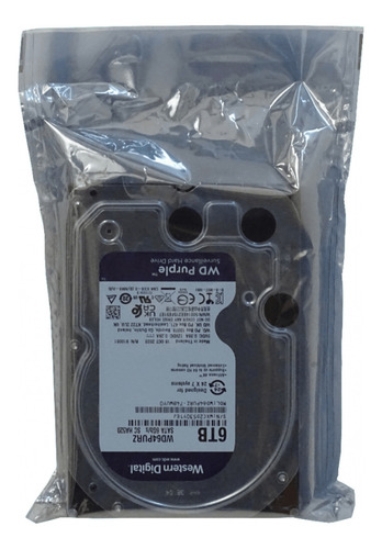 Disco Duro Interno Western Digital Purple Wd64purz 6tb Plateado