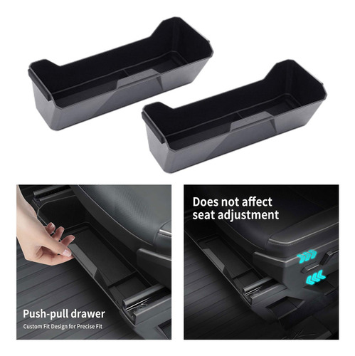 2 Pieces Car Under Seat Storage Box Car Accessories Large