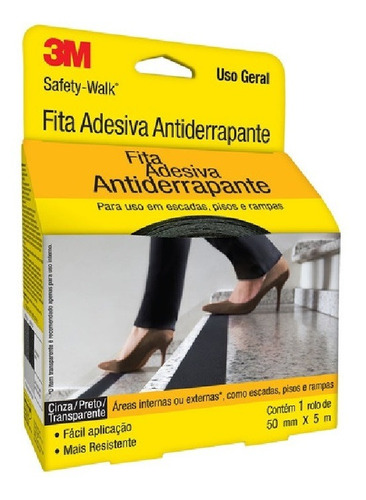 Fita Antiderrapante Safety-walk Resistente - Fácil Aplicação