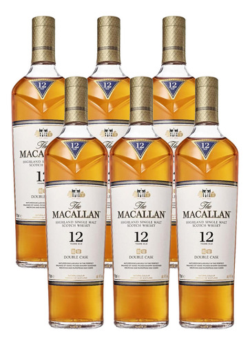 Pack De 6 Whisky The Macallan 12 Años Double Cask 700 Ml