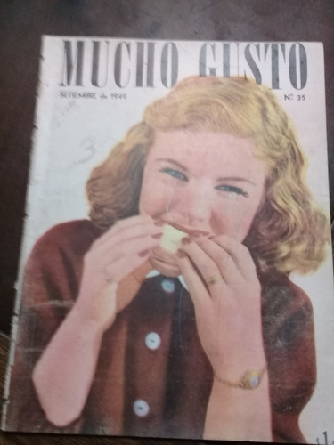 Revista Antigua **mucho Gusto** Nº35 De Setiembre De 1949 (Usado)