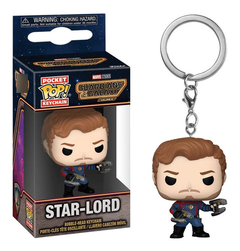 Funko Pop! Star Lord Guardians Of The Galaxy Vol 3 Keychain