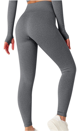 Pantalones Cortos De Yoga Con Cintura Alta Y Acanalados Para