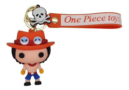 Llavero One Piece Portgas D. Ace 3d Ideal Para Regalo