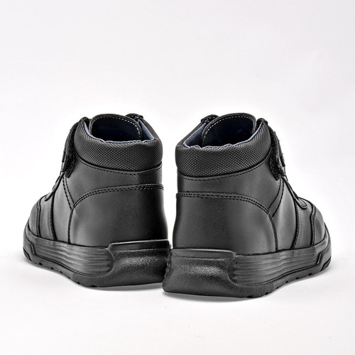 Yuyin Bota Para Niño Negro, Agujeta Elastica, Cód 128497-d
