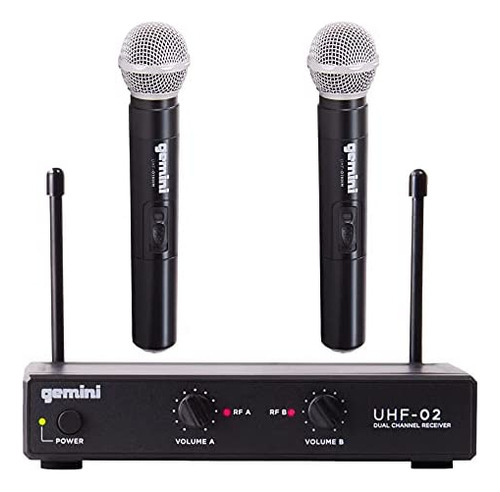 Gemini Sound Uhf-02m Equipo De Dj De Audio Profesional De De