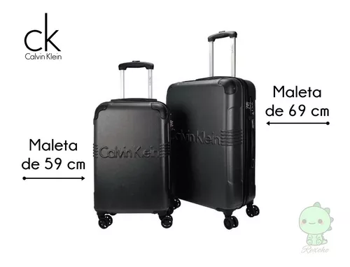 Maletas Calvin Klein Original Color Negro Set De 2 Piezas | Envío gratis