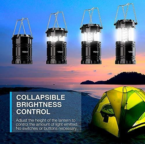 Linterna De Camping Vont Led Para Acampar Portatiles 2 Pzs