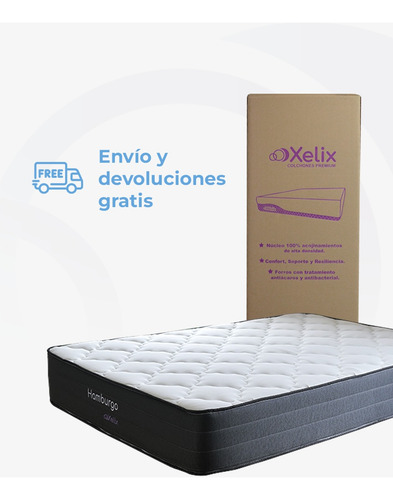 Colchón Xelix Hamburgo King Size En Caja
