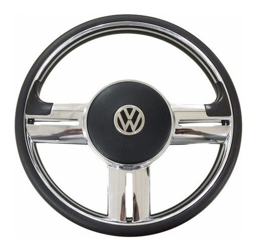 Volante Cromado Gol G2 G3 G4 G5 Fusca Fox Brasilia Polo Golf