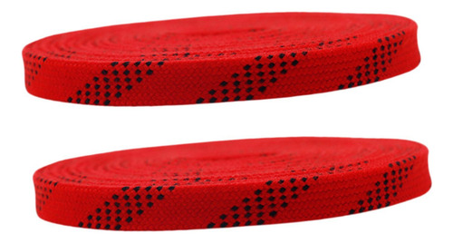 1 Par De Cadarços De Patins De Hóquei No 213 Cm Vermelho