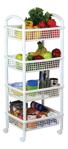 Carrito De Cocina Frutero Organizador Multiusos 4 Niveles