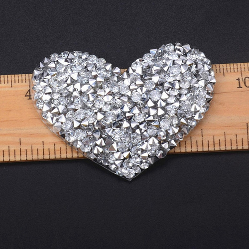 Parches Glitter Crafts Varios Tamaños Plata 16 Piezas
