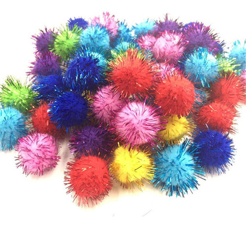 Nuevo Bola De Pelo De Colores Con Pompones Bolas 200