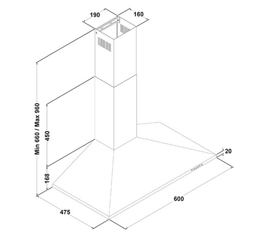 Imagen 2 de 3 de Punktal - Campana Extractora Pk02 Bigsale