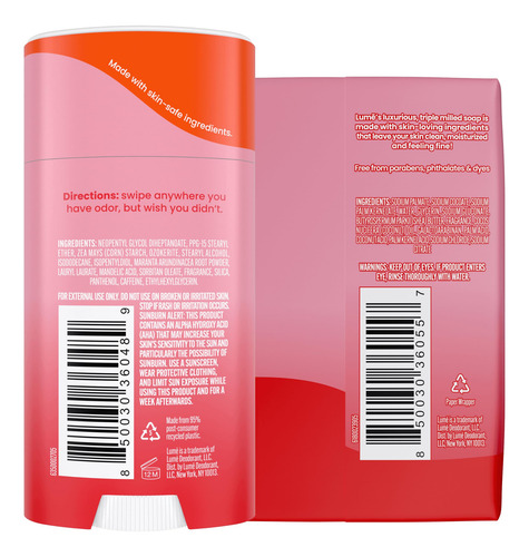 Paquete De Desodorante Y Jabón Lume Whole Body 72h Odor Cont