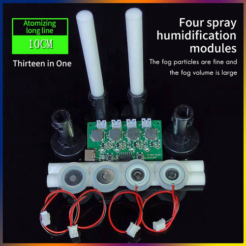Módulo Humidificador De Cuatro Pulverizadores, Placa De Cont
