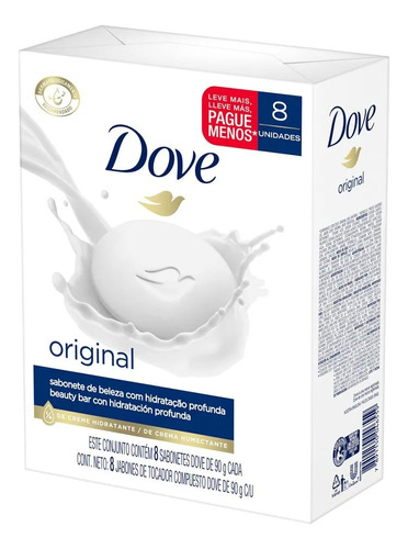 Pack Jabon Dove Original 90gr (8 Unidades)