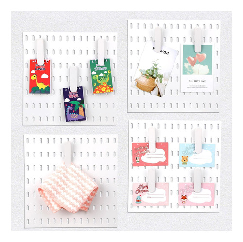 Fulmoon 20 Pcs Pegboard Accessors Clips Clips De Tablero De