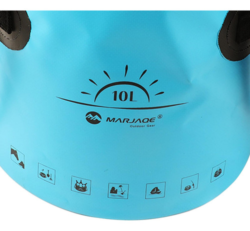 Portátil Plegable Del Envase 10l #b Azul 10l #b Azul 10l