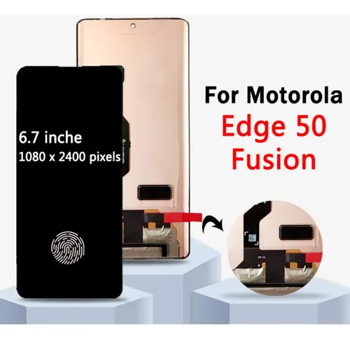 Zx Tela De Toque Lcd Oled Para Motorola Edge 50 Fusion