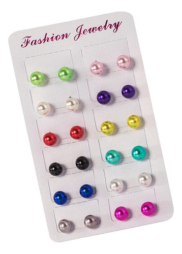 Pendientes De Perlas Para Mujer 5 Piezas
