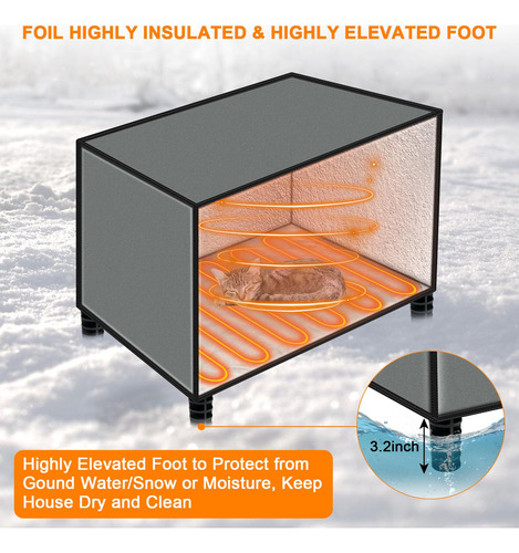 Casa Para Gatos Myodal Con Calefacción, Indestructible, Impe