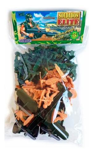 Soldaditos De Plástico Pack 101 Piezas Con Avión Heli Jeep