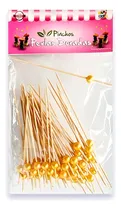 Comprar Pinchos Madera Bambu Perlas Brochette Picada Copetin X50 