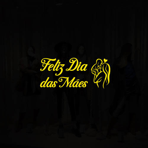 Adesivo Decorativo Vitrine Feliz Dia Das Mães Bebê P