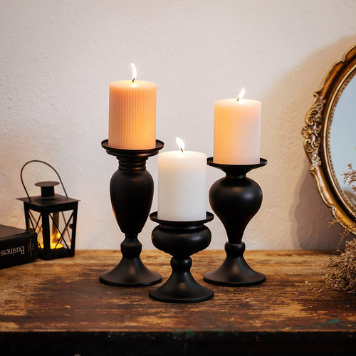 Sziqiqi Candelabro De Pilar Vintage Candelabro De Metal Jueg