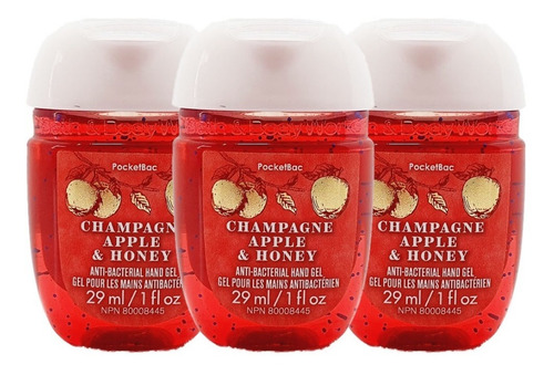 Imagen 2 de 3 de Gel Antibacterial Bath & Body Works Champagne Apple & Honey