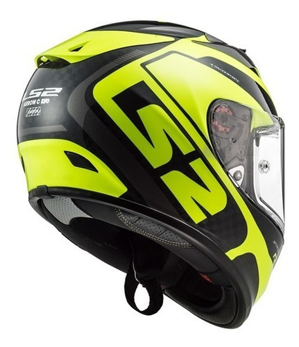 Imagen 2 de 3 de Casco Ls2 323 Carbono De Pista Homologado En Rolling Motors