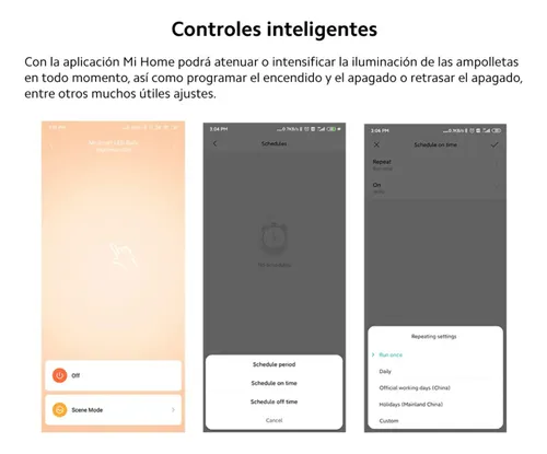 Ampolleta Dimeable Xiaomi Smart Led Wi-fi E27 Alexa Google