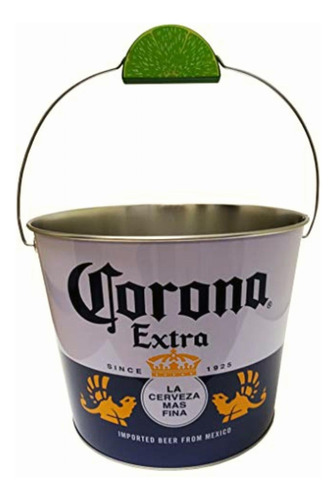 The Tin Box Company Corona Cubeta De Bebidas Con Mango De