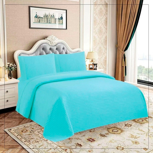 Juego De Sabanas Para Cama Queen Size Cian Liso