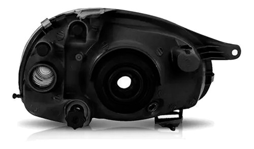 Imagem 4 de 4 de Par Farol Corsa G1 2000 2001 2002 2003 2004 Mascara Negra