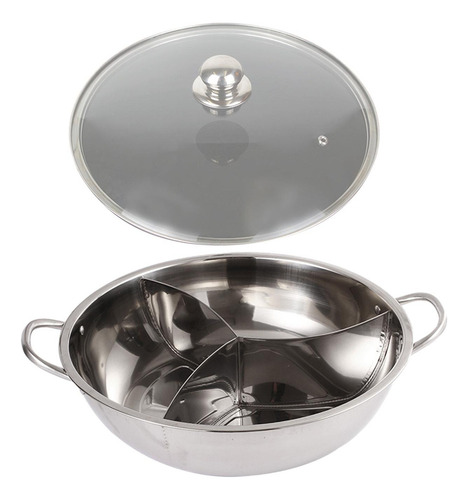 . Olla Caliente Con Tapa Separadora, Utensilios De 31,2 Cm