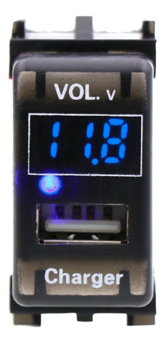 Cargador Usb Dc 12 V 5 V 2.1 A Enchufe Led De Voltaje Digita