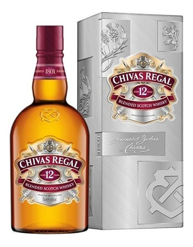 Whisky Chivas Regal 12 Años 750cc C/estuche Envio Grati Caba