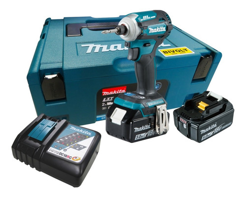 Parafusadeira De Impacto Bateria 18v 5.0ah Dtd171rtj Makita Cor Azul 110V/220V