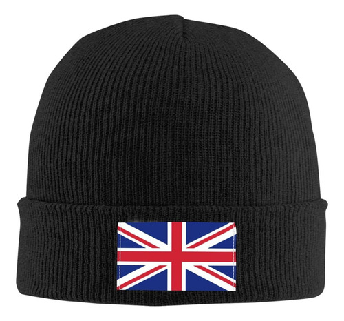 Gorro De Punto Con La Bandera Del Reino Unido, Suave, Clásic