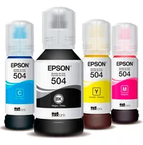 Comprar Pack 4 Tintas Epson | T504 L4150 L6191 L4160 L6161 Tinta 4 Colores
